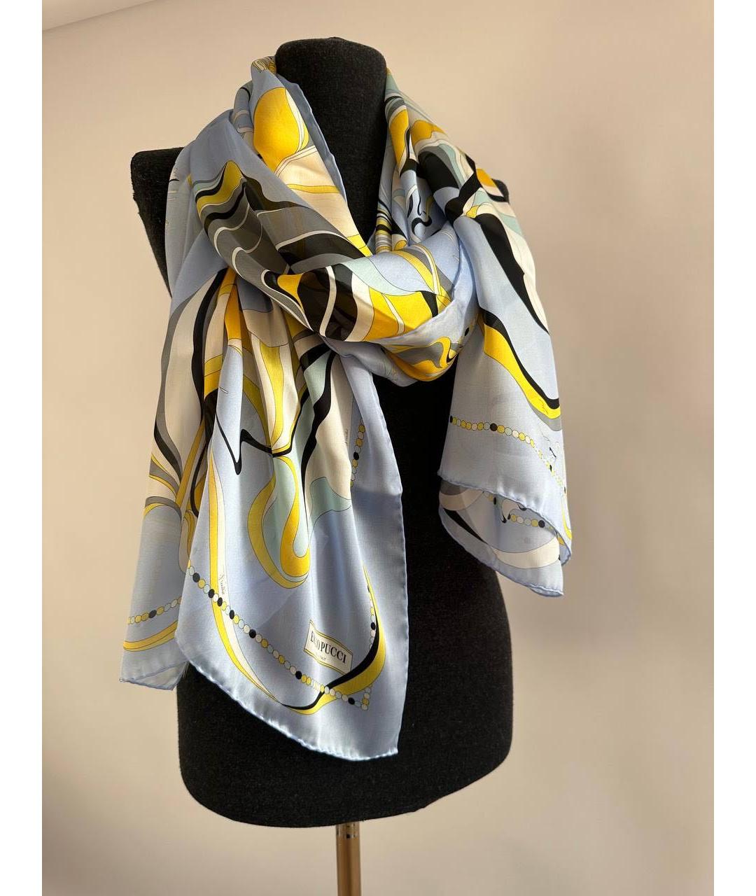 EMILIO PUCCI Мульти шелковый шарф, фото 2
