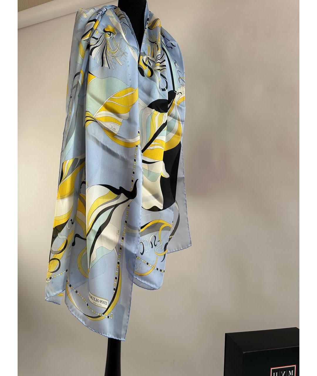 EMILIO PUCCI Мульти шелковый шарф, фото 4