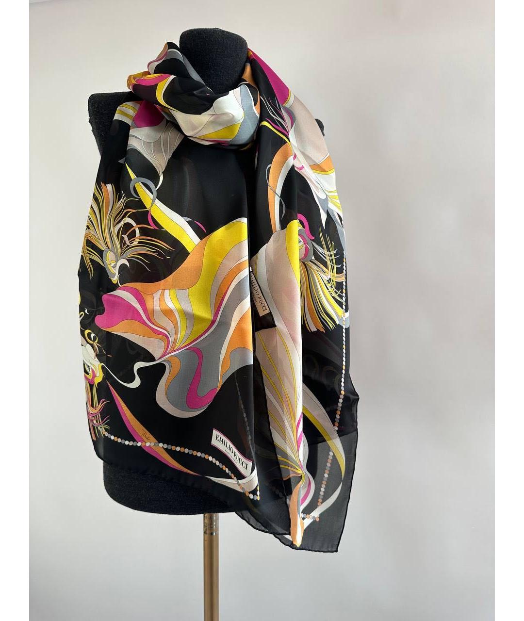 EMILIO PUCCI Мульти шелковый шарф, фото 2