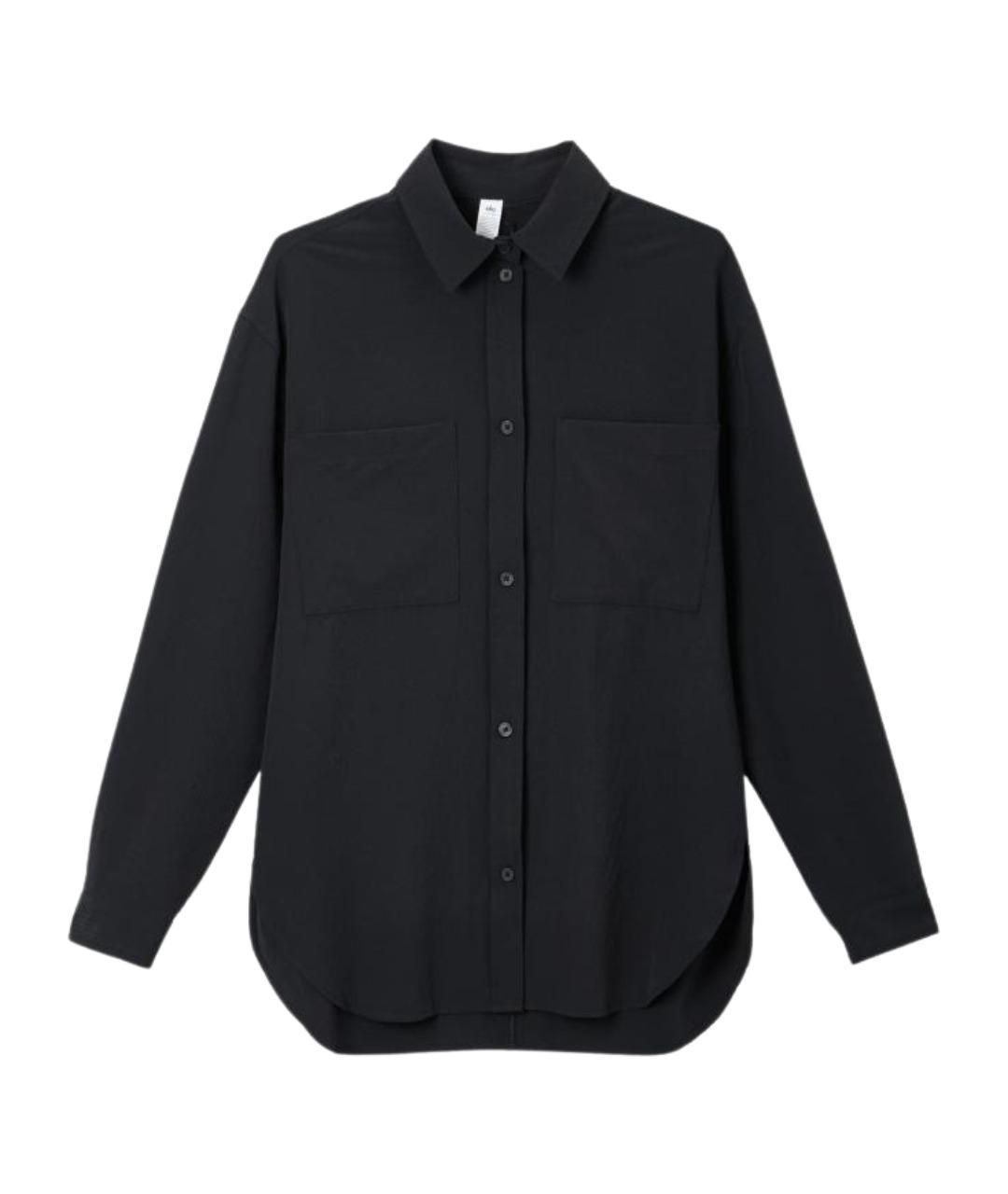 ALO YOGA Черная рубашка, фото 1