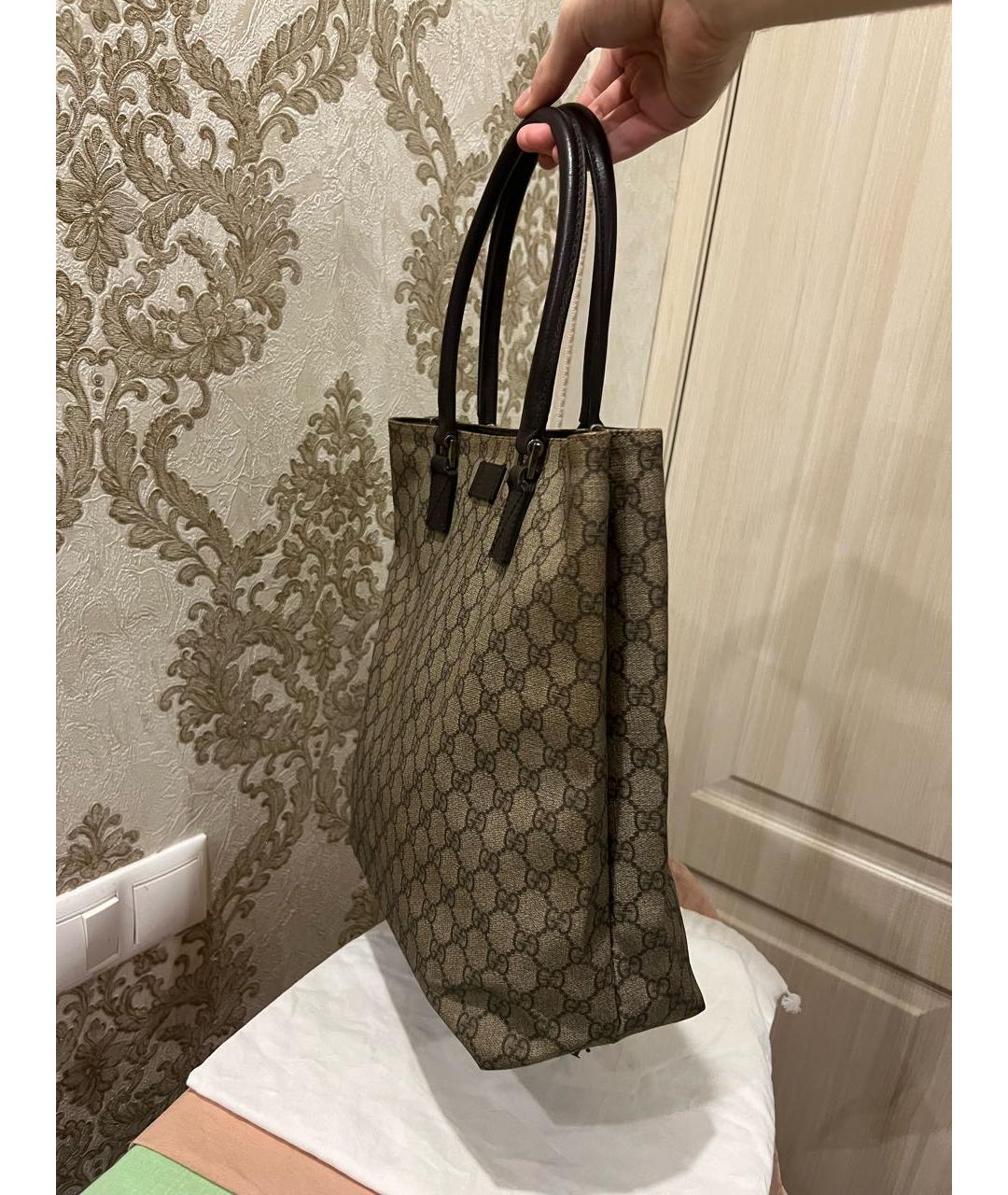 GUCCI Коричневая сумка тоут, фото 2
