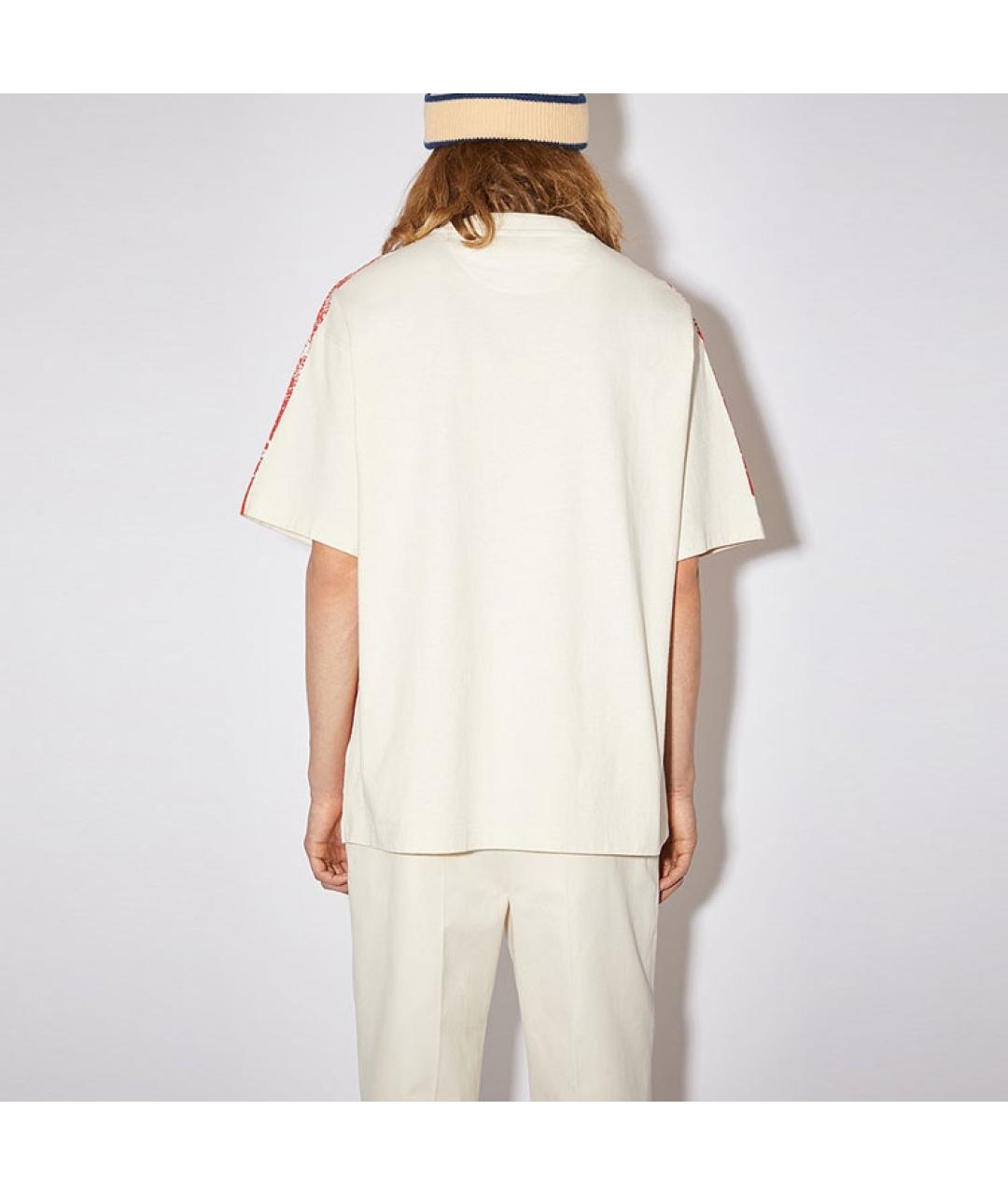 ACNE STUDIOS Красная хлопковая футболка, фото 3
