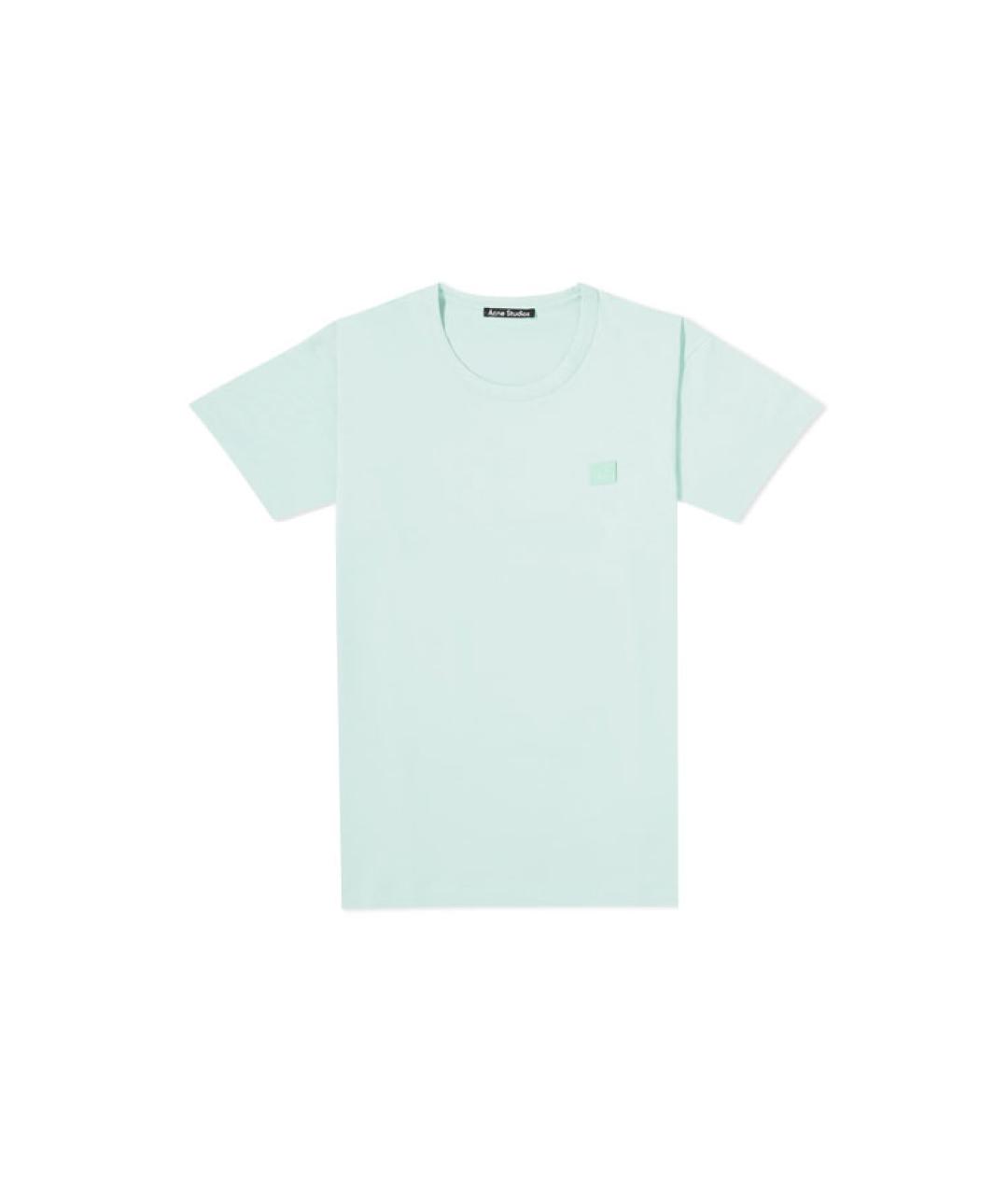 ACNE STUDIOS Голубая хлопковая футболка, фото 1