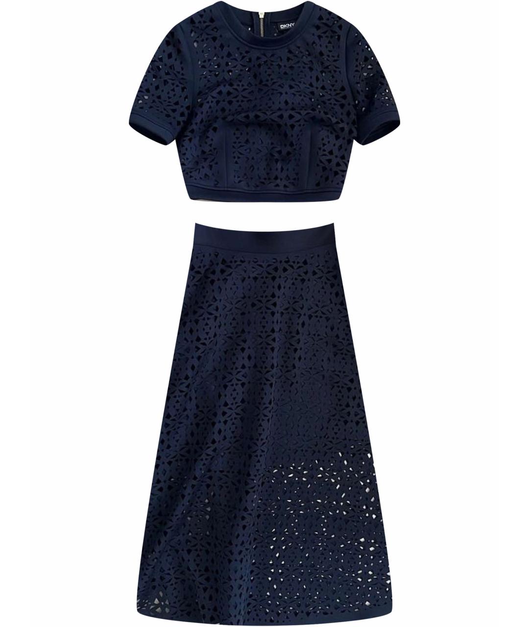 DKNY Темно-синий костюм с юбками, фото 1
