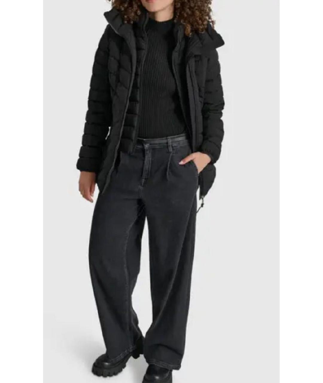 DKNY Черная полиэстеровая куртка, фото 3