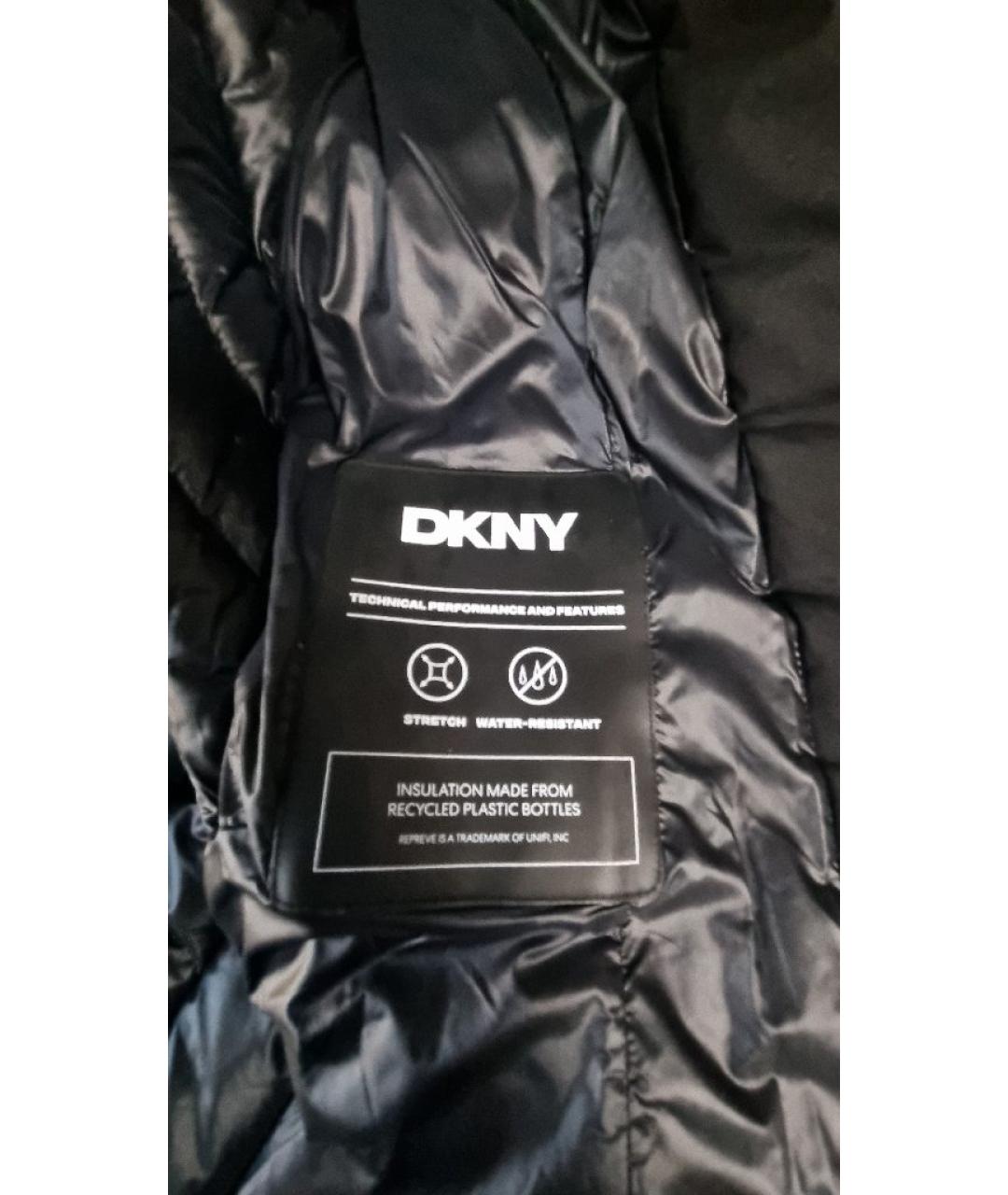DKNY Черная полиэстеровая куртка, фото 2
