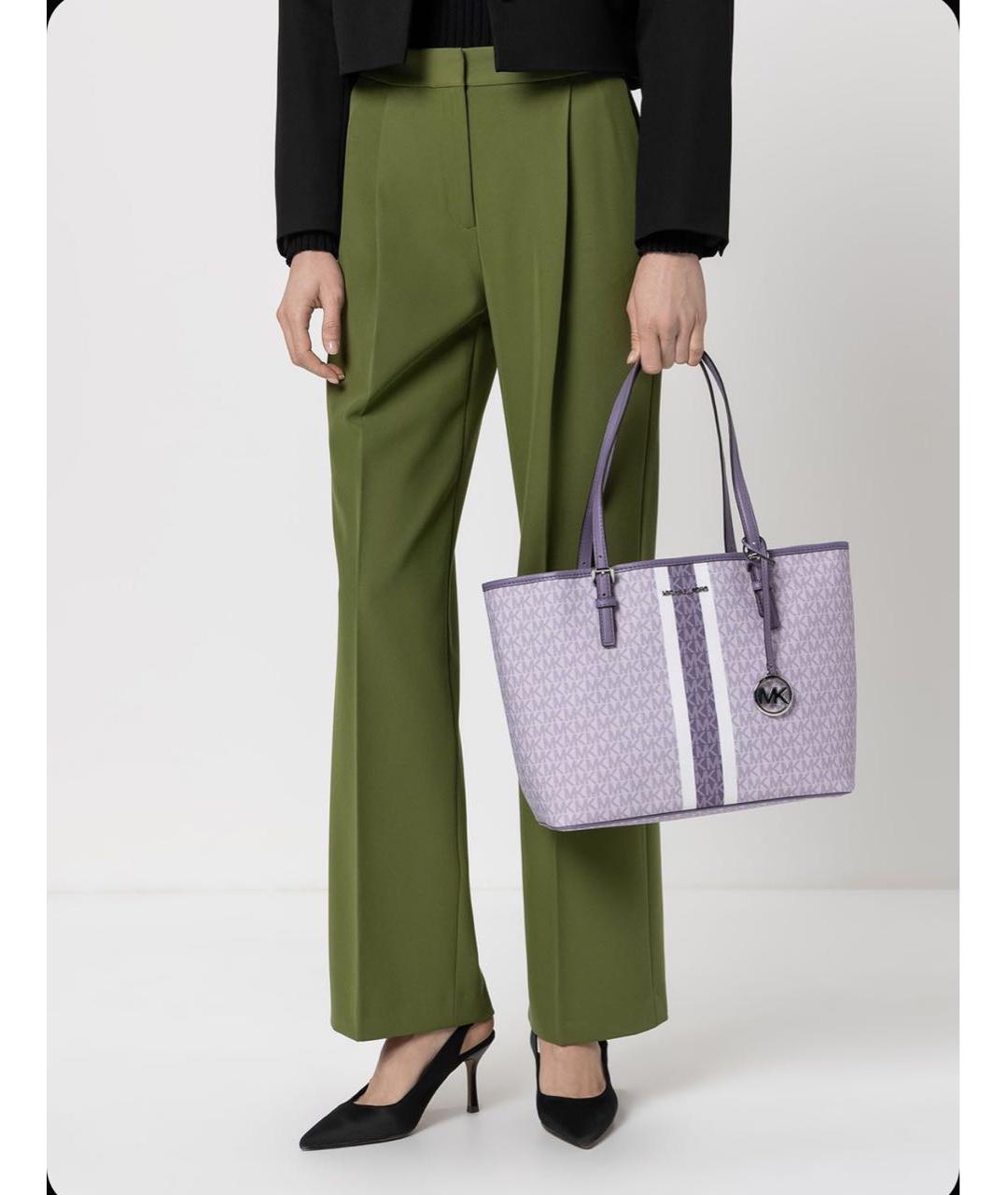 MICHAEL KORS Фиолетовая сумка тоут, фото 4