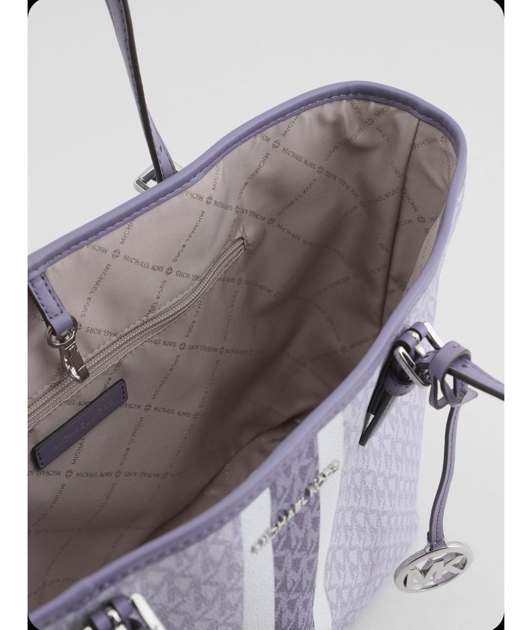 MICHAEL KORS Фиолетовая сумка тоут, фото 3