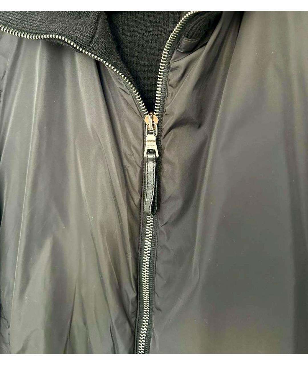 PRADA Черная шерстяная куртка, фото 4