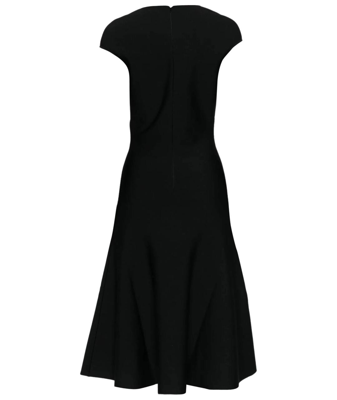 ALEXANDER MCQUEEN Черное полиэстеровое платье, фото 3