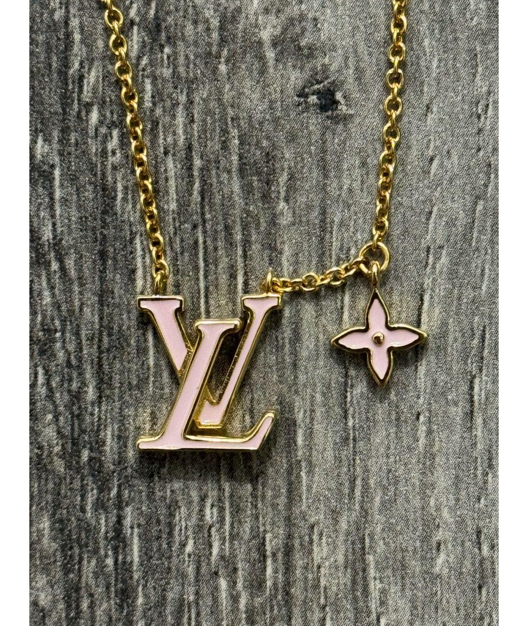 LOUIS VUITTON Золотая латунная подвеска, фото 3