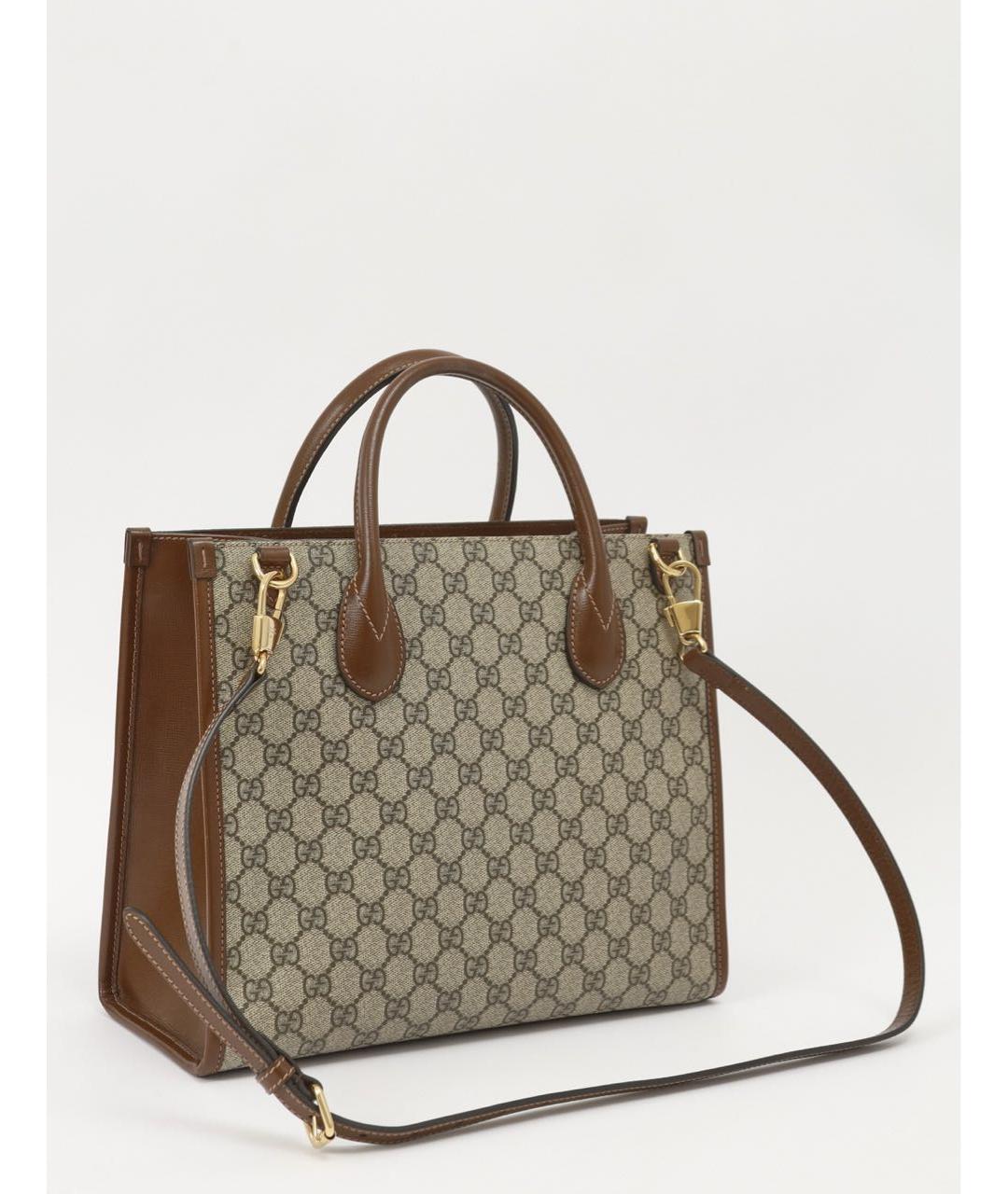 GUCCI Коричневая сумка тоут, фото 2