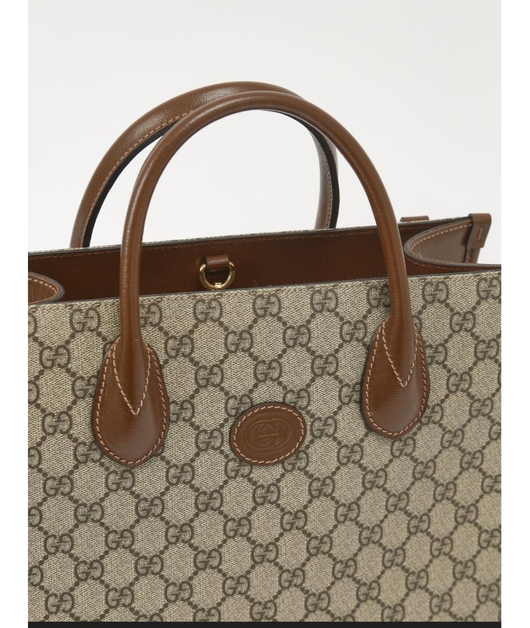 GUCCI Коричневая сумка тоут, фото 5