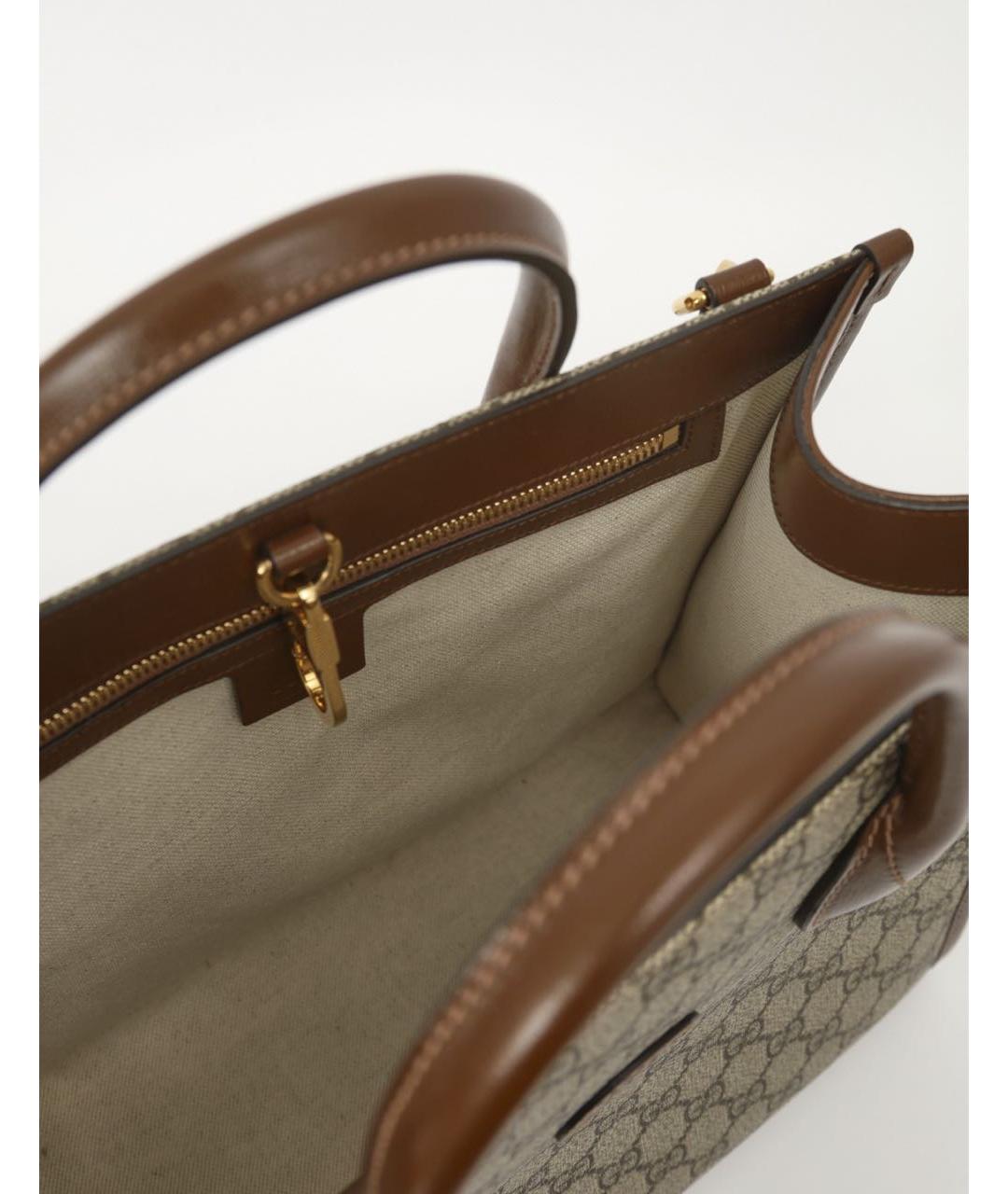 GUCCI Коричневая сумка тоут, фото 4