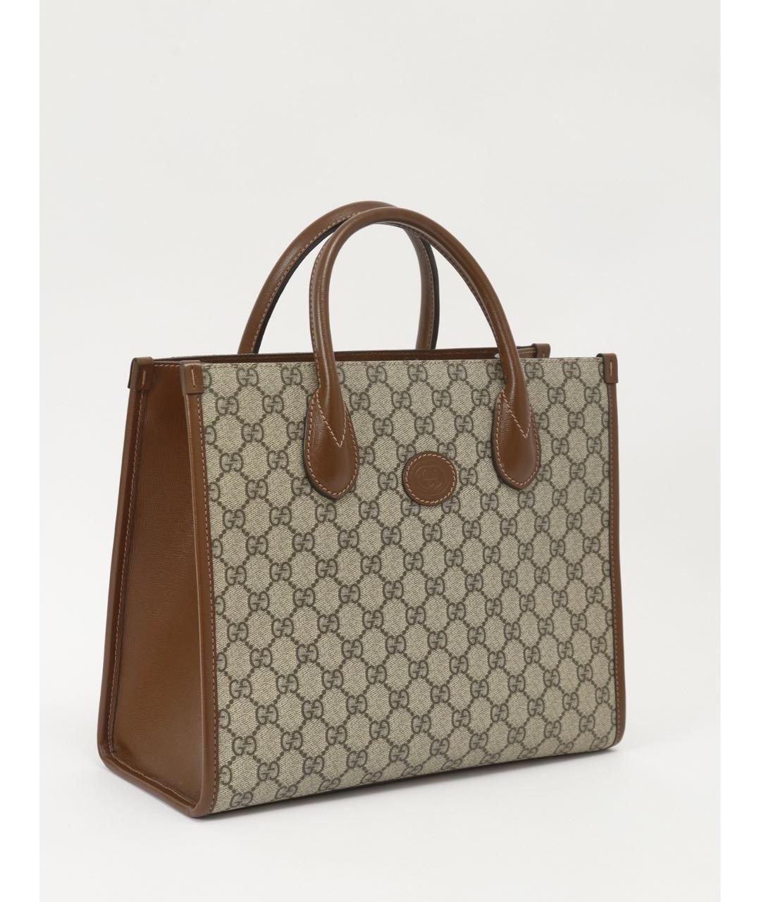 GUCCI Коричневая сумка тоут, фото 3