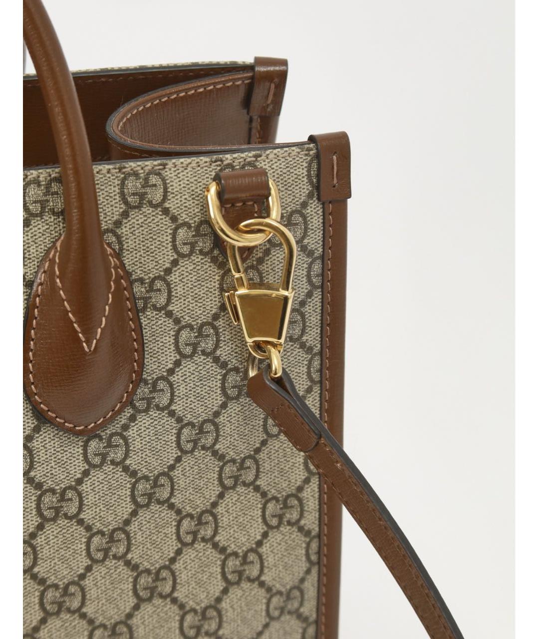 GUCCI Коричневая сумка тоут, фото 6