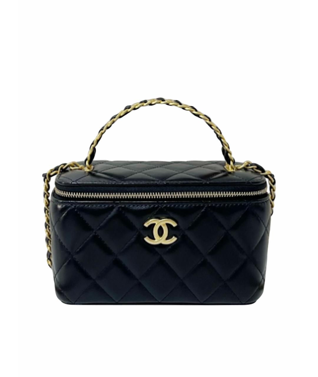 CHANEL Черная кожаная косметичка, фото 1
