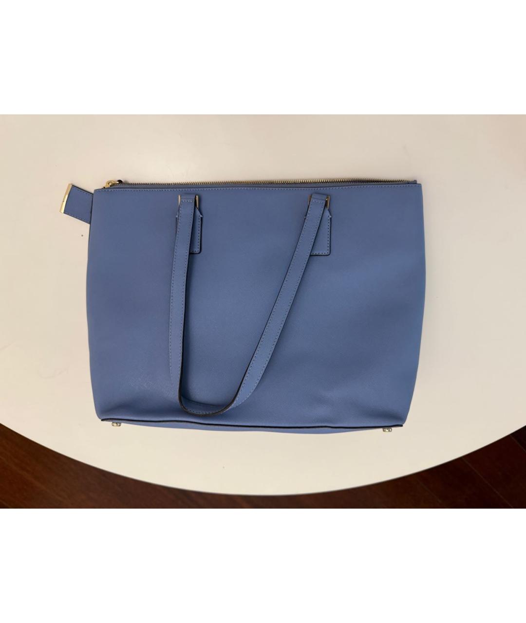 KATE SPADE Голубая кожаная сумка тоут, фото 3