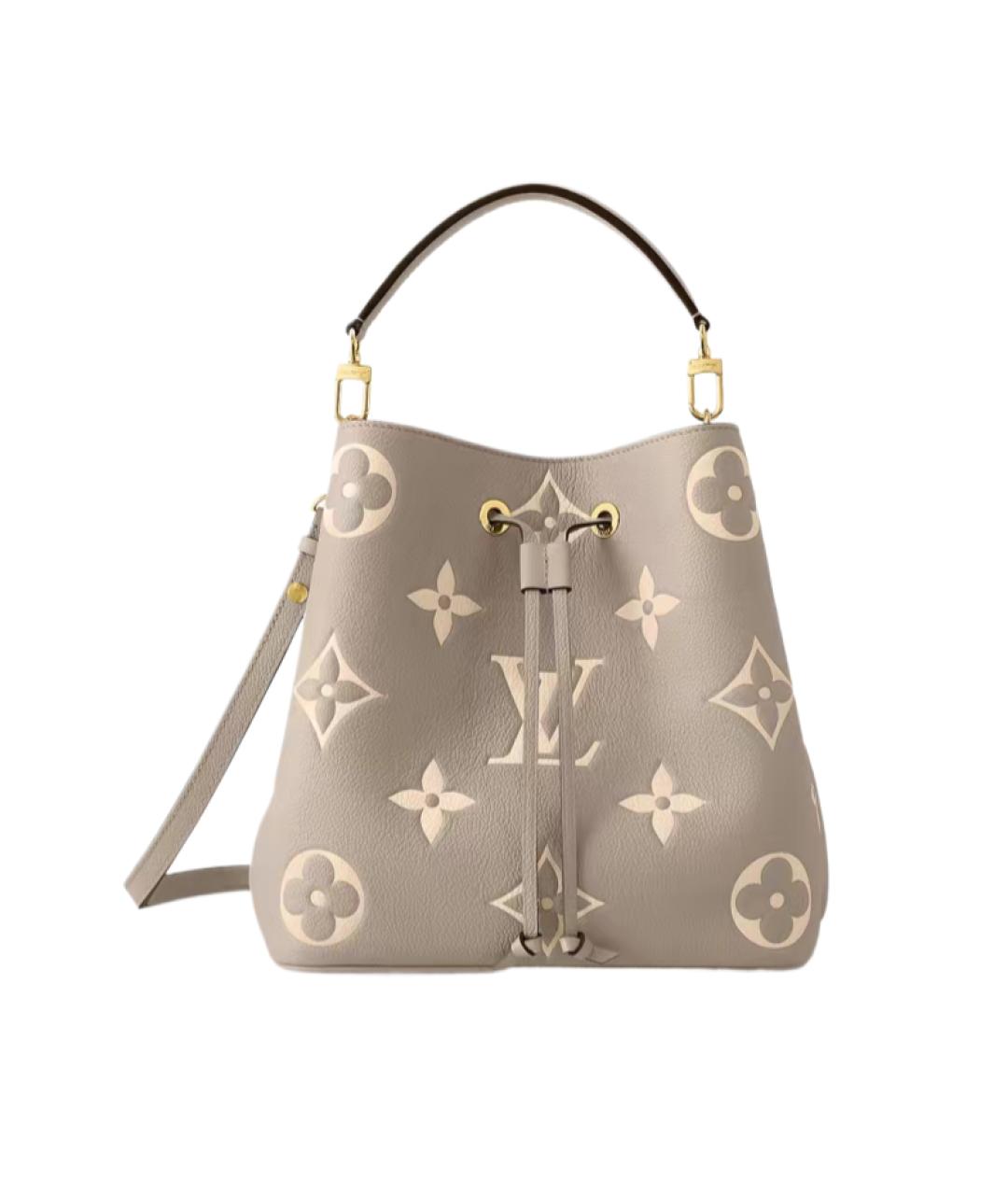 LOUIS VUITTON Серая кожаная сумка через плечо, фото 1