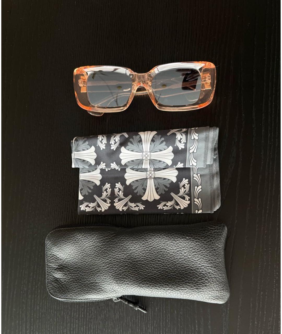 CHROME HEARTS Коралловые пластиковые солнцезащитные очки, фото 2