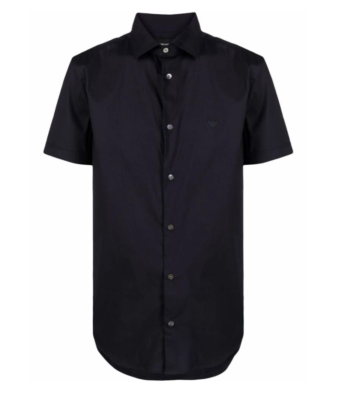 EMPORIO ARMANI Темно-синяя кэжуал рубашка, фото 1