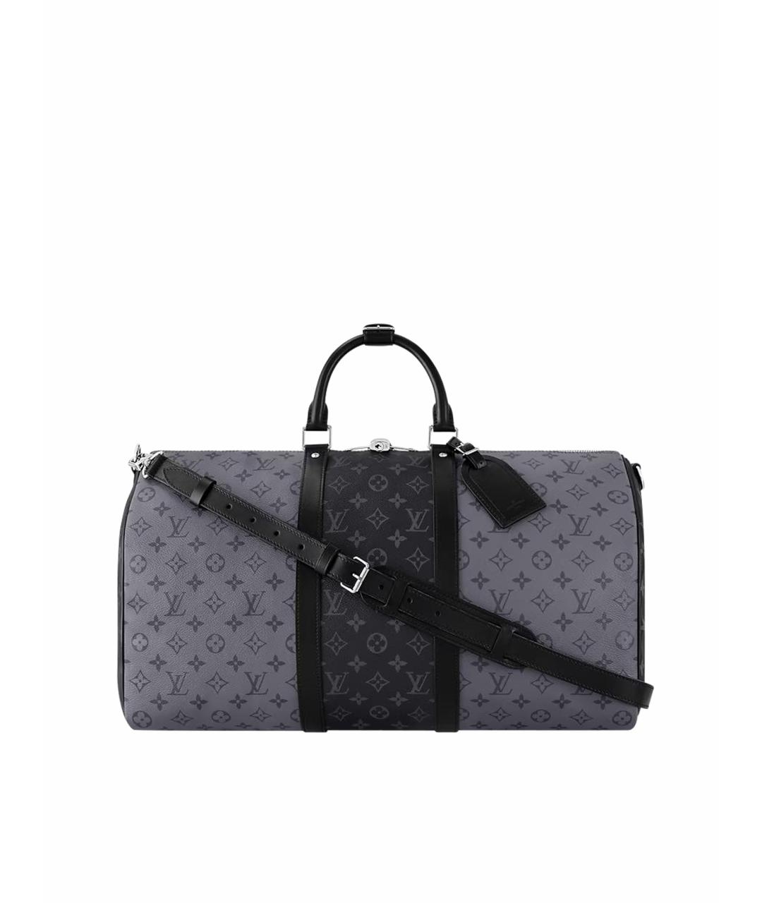 LOUIS VUITTON Антрацитовая дорожная/спортивная сумка, фото 1