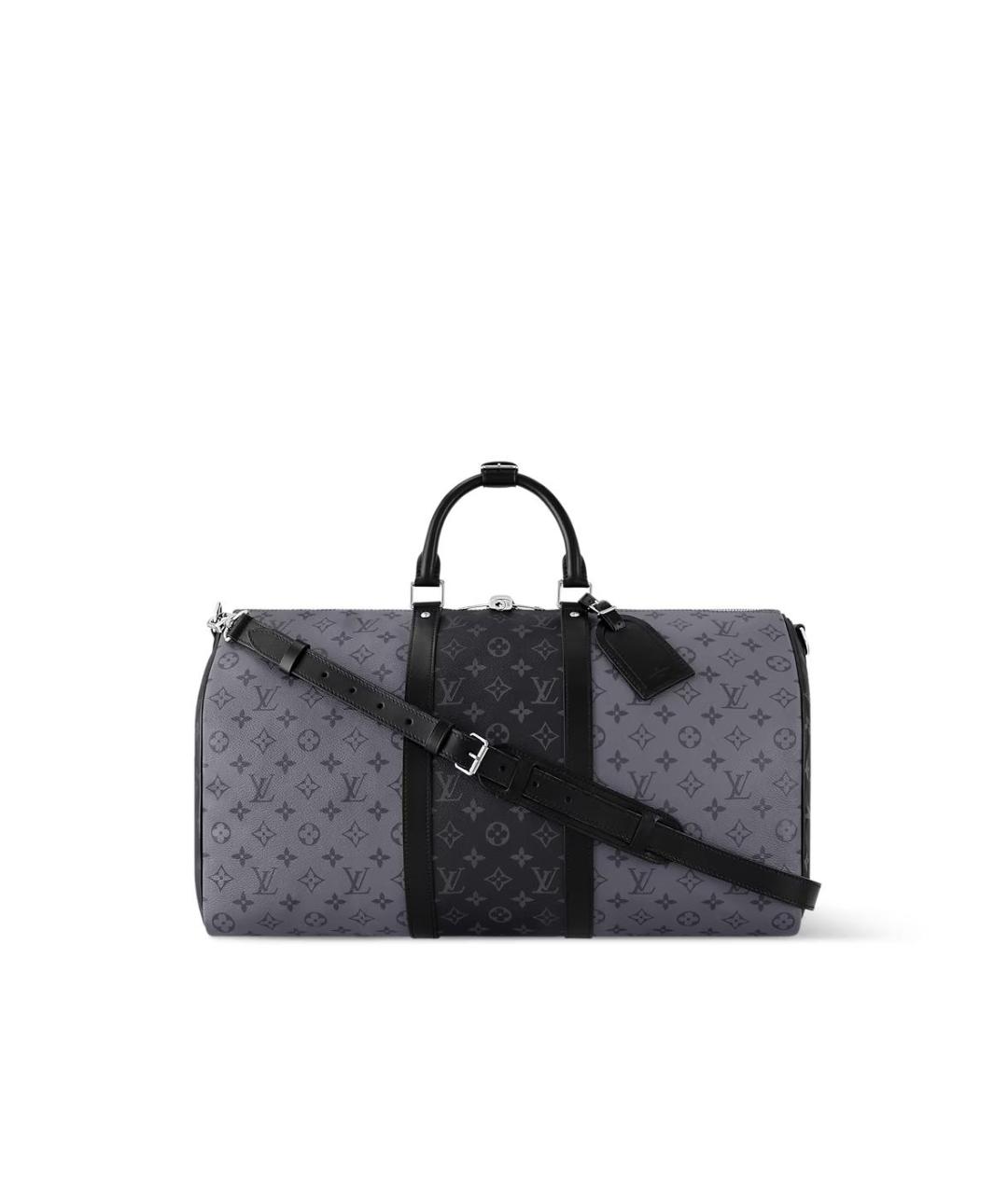 LOUIS VUITTON Антрацитовая дорожная/спортивная сумка, фото 9