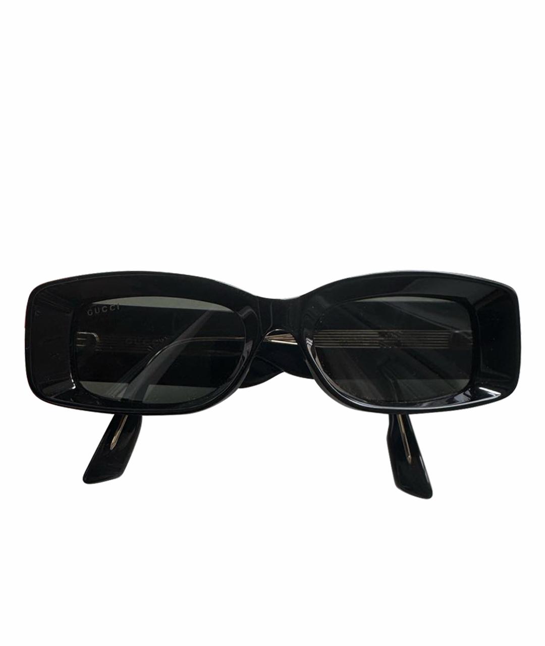 GUCCI Черные пластиковые солнцезащитные очки, фото 1