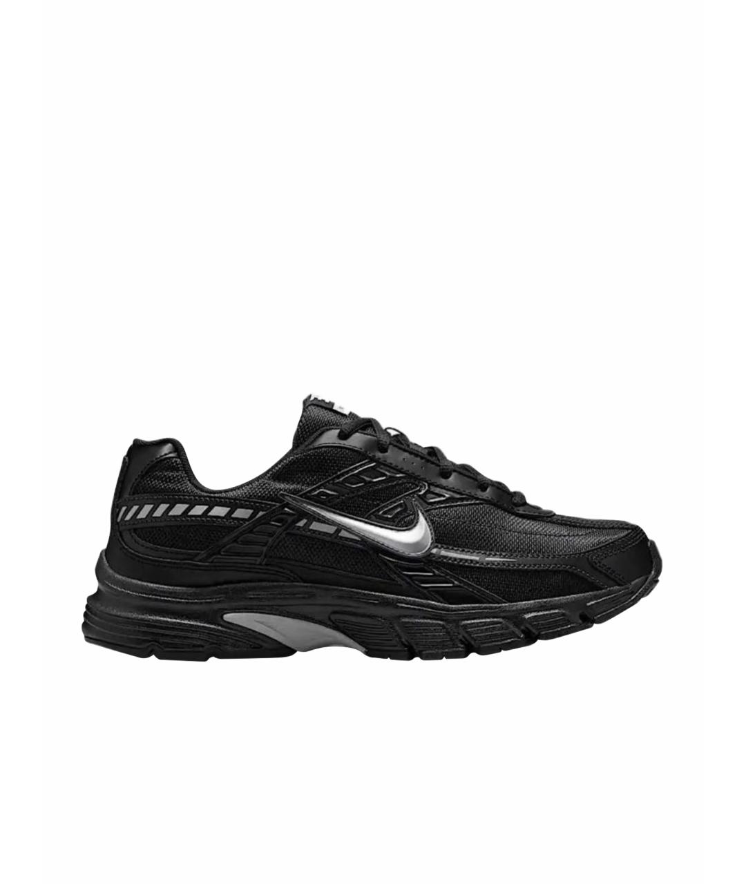 NIKE Черные текстильные низкие кроссовки / кеды, фото 1