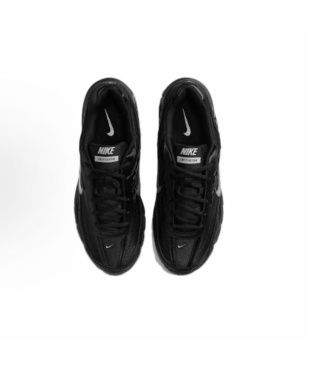 NIKE Черные текстильные низкие кроссовки / кеды, фото 3