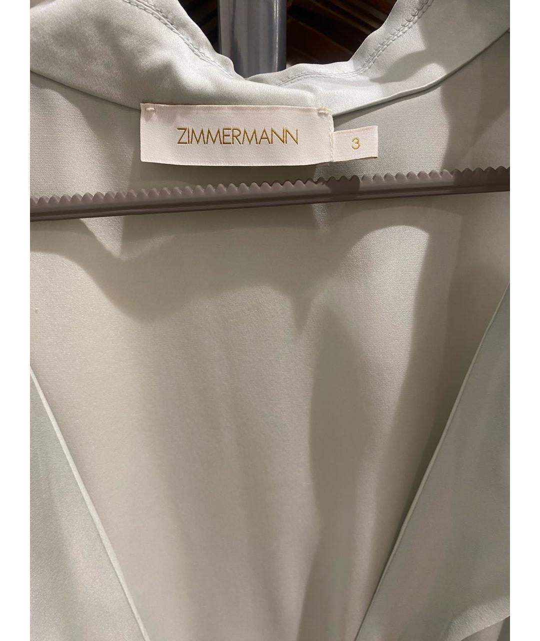 ZIMMERMANN Бирюзовое шелковое коктейльное платье, фото 5