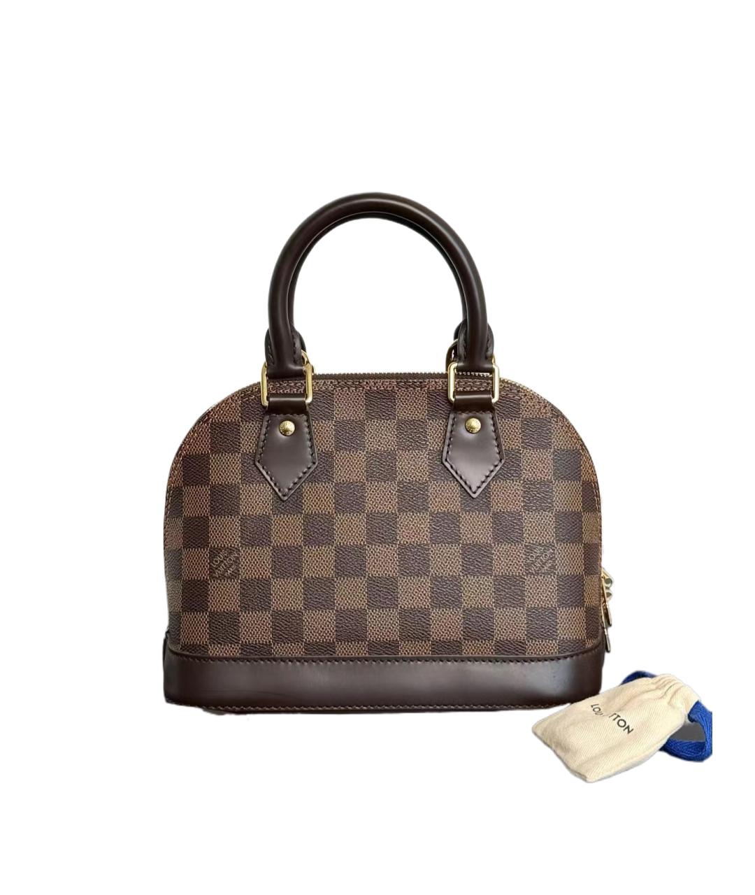 LOUIS VUITTON Коричневая сумка с короткими ручками, фото 6
