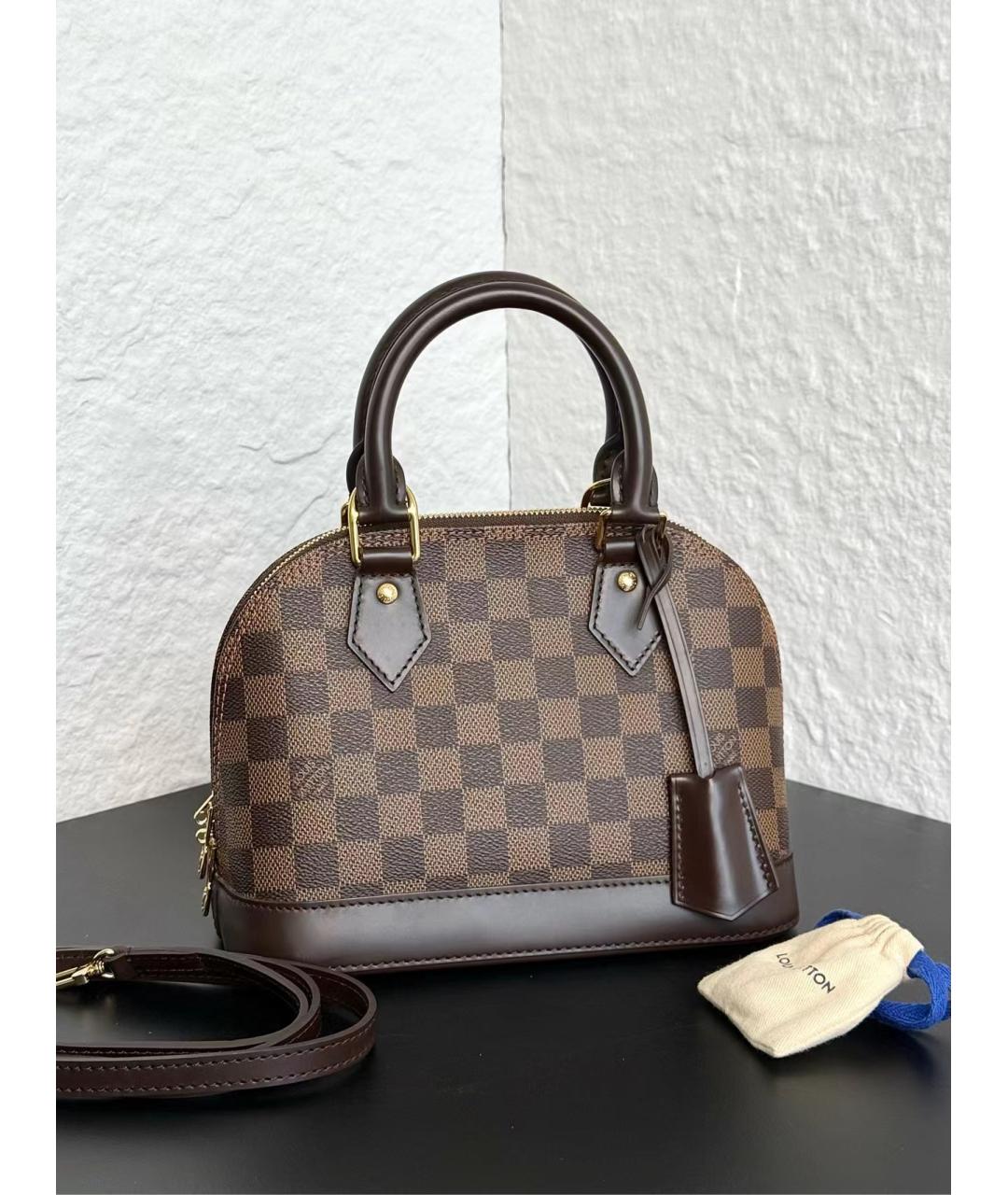 LOUIS VUITTON Коричневая сумка с короткими ручками, фото 2