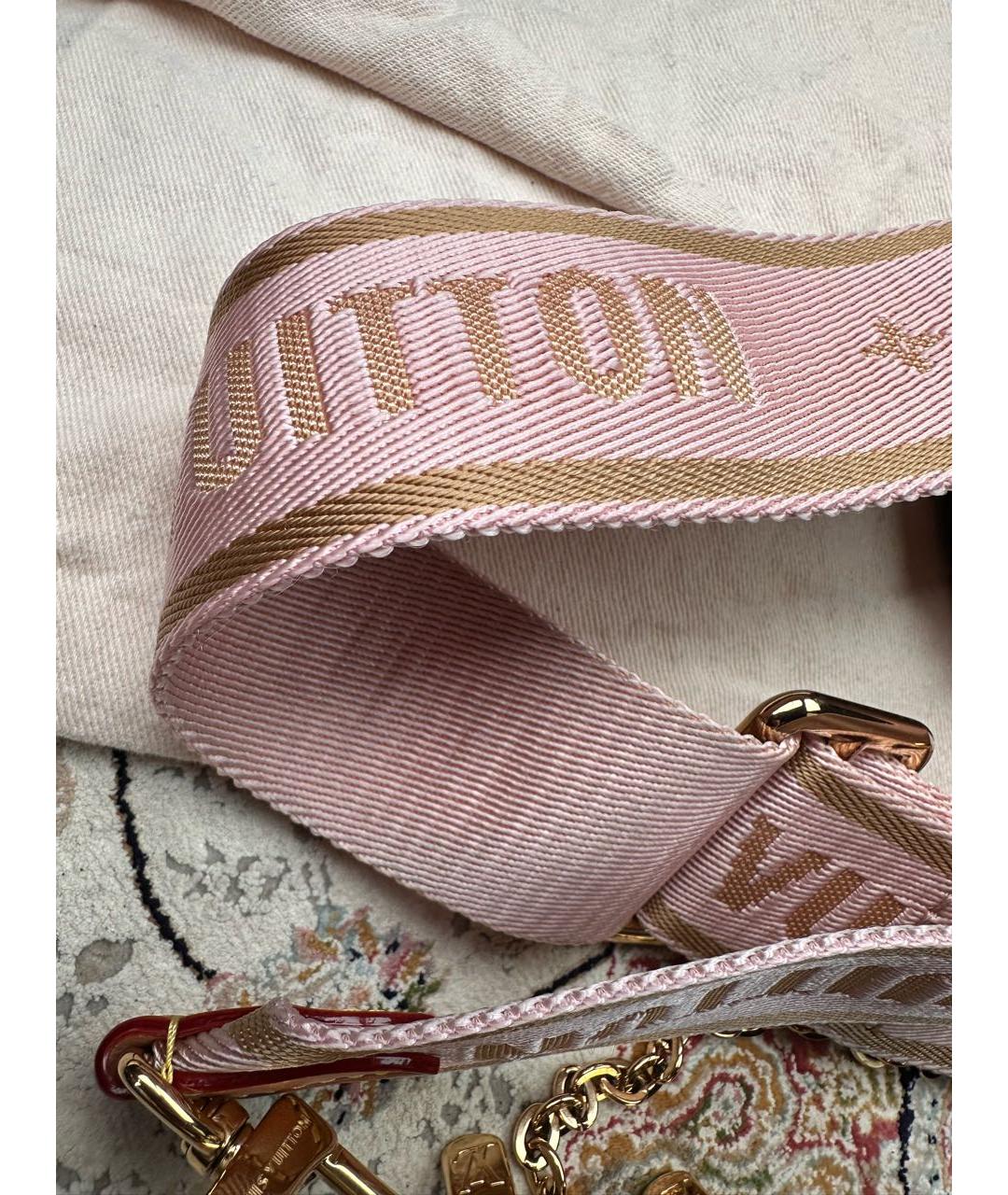 LOUIS VUITTON Коричневая кожаная сумка через плечо, фото 5