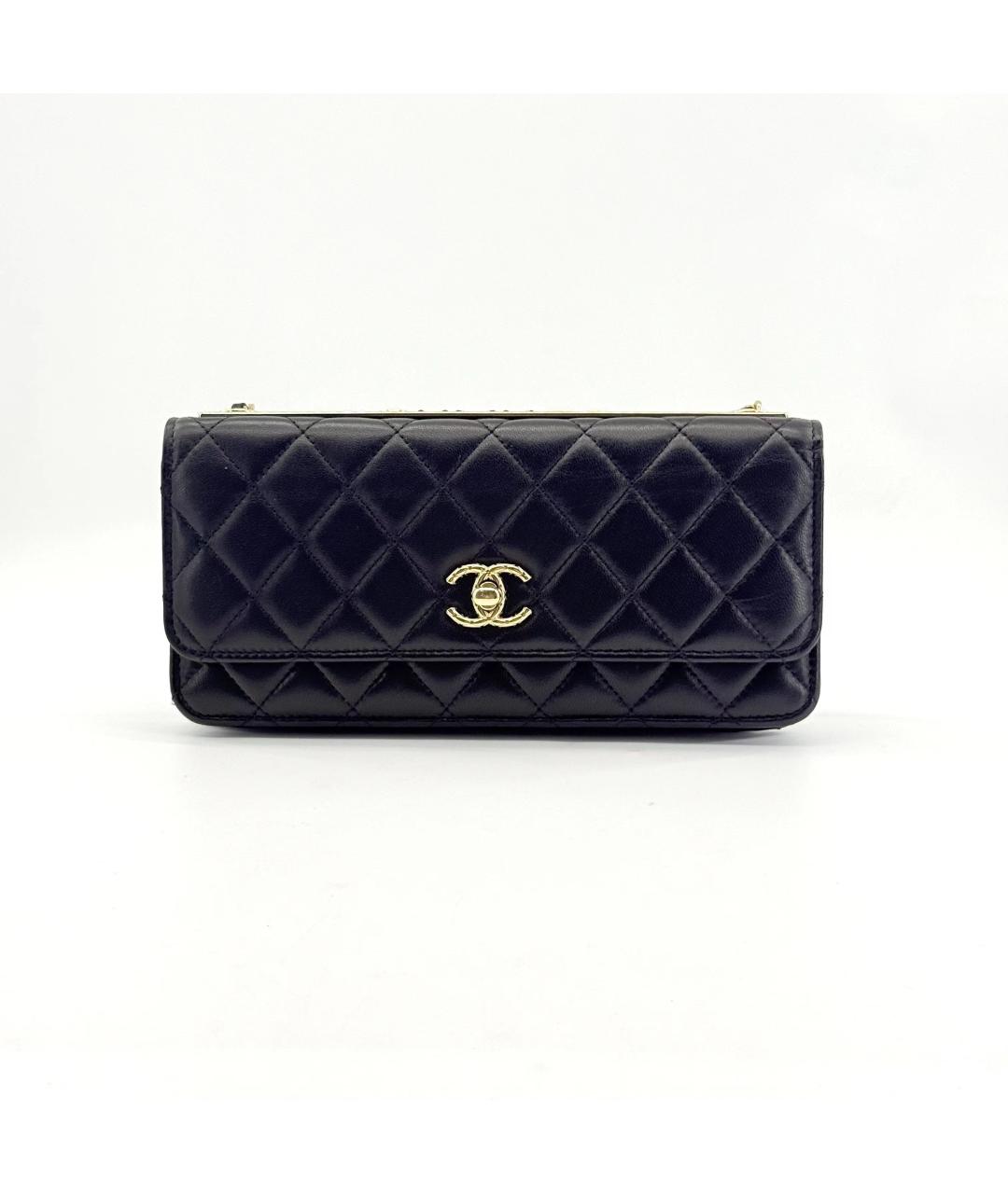 CHANEL Черная кожаная сумка через плечо, фото 3
