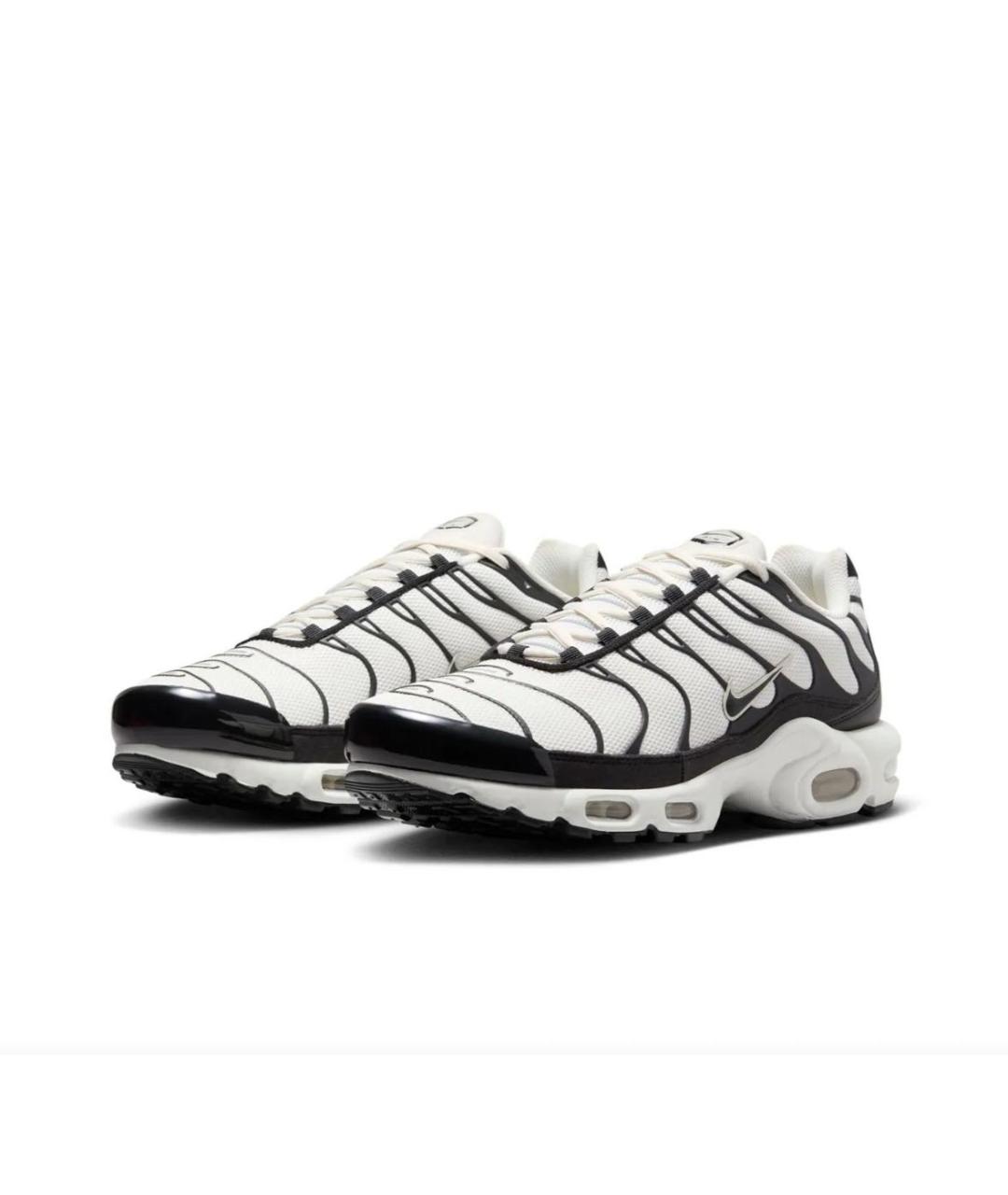 NIKE Белые текстильные низкие кроссовки / кеды, фото 2