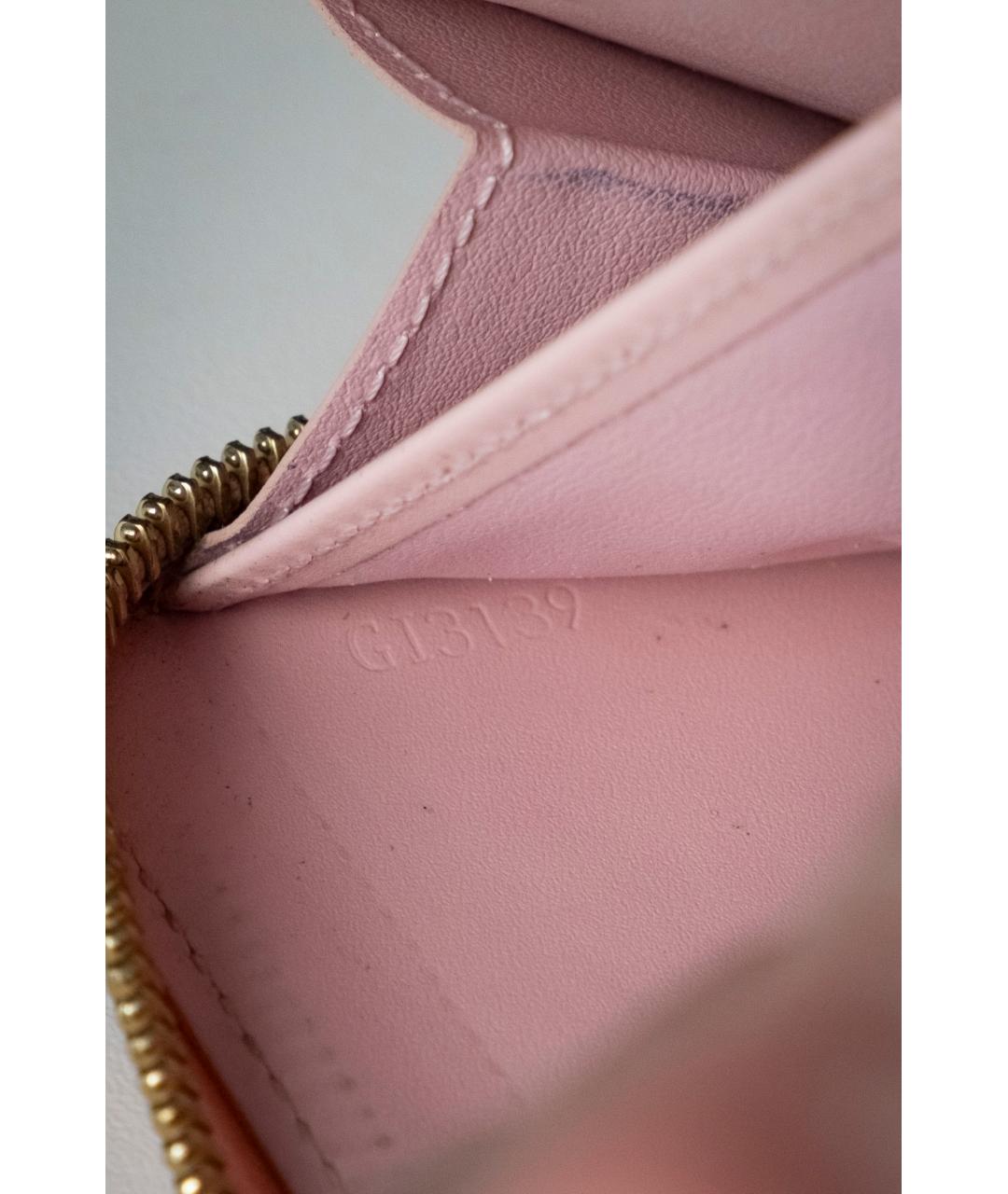 LOUIS VUITTON Розовый кошелек, фото 7