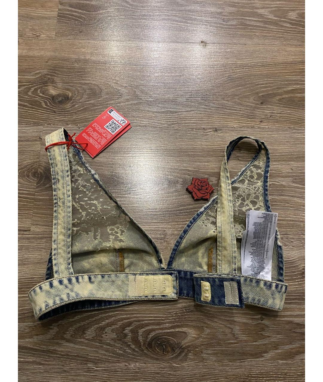 DIESEL Бежевая хлопковая майка, фото 6