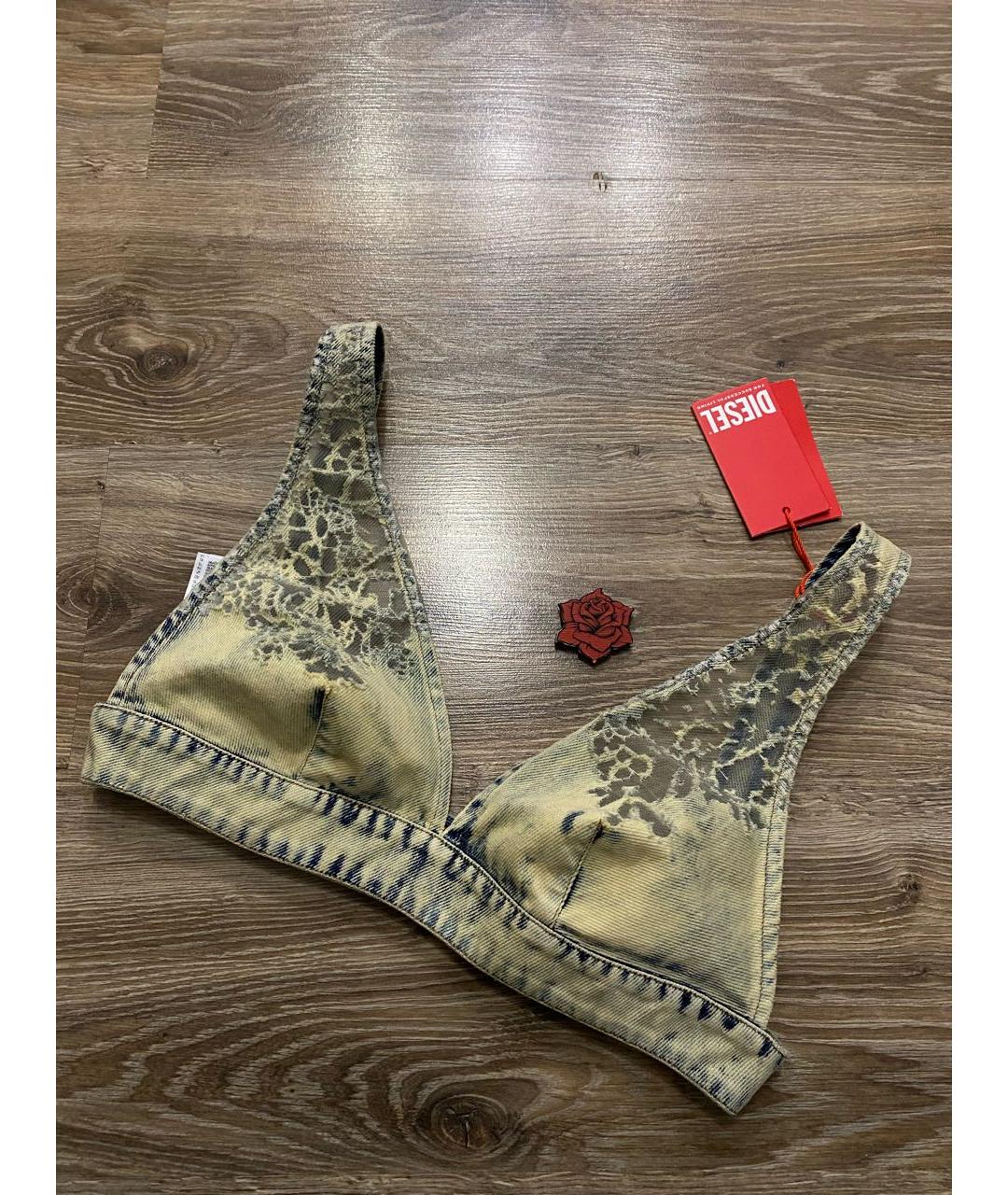 DIESEL Бежевая хлопковая майка, фото 5