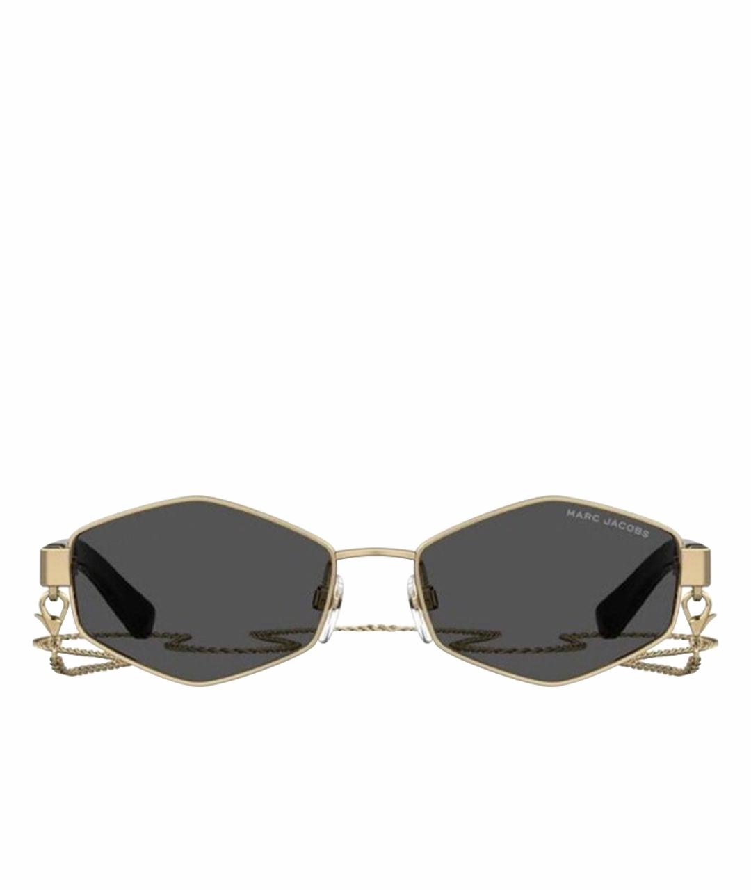 MARC BY MARC JACOBS Золотые металлические солнцезащитные очки, фото 1