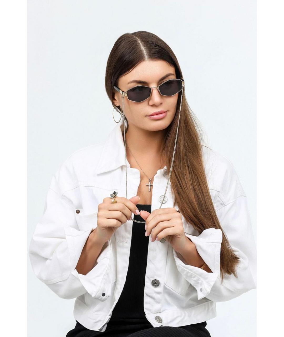 MARC BY MARC JACOBS Золотые металлические солнцезащитные очки, фото 5
