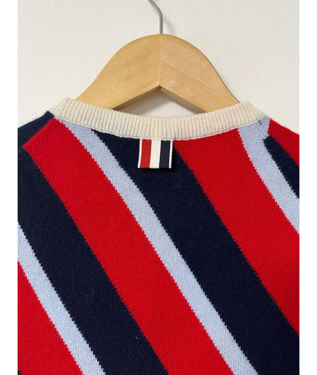 THOM BROWNE Мульти кашемировая жилетка, фото 4