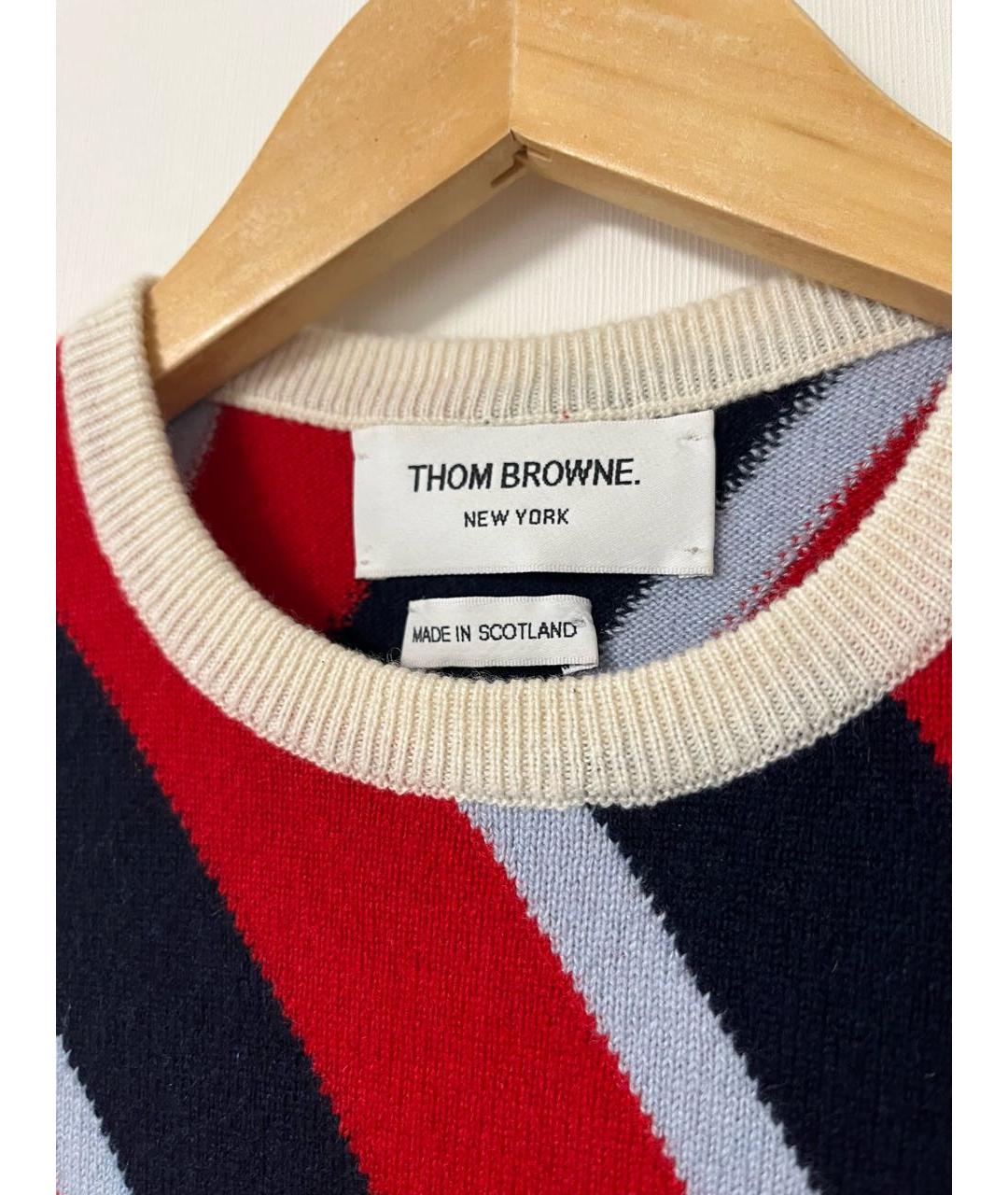 THOM BROWNE Мульти кашемировая жилетка, фото 5