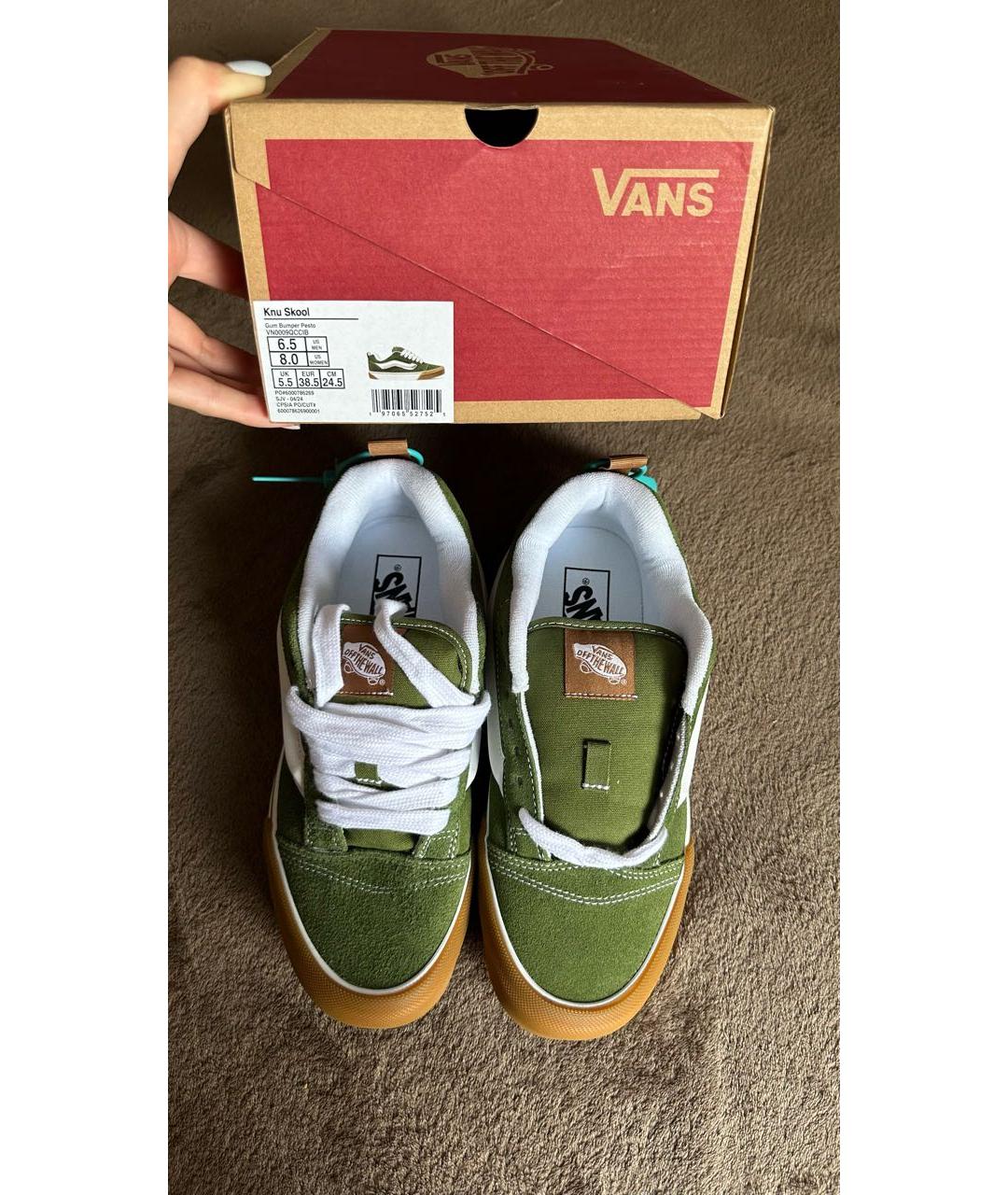 VANS Зеленые замшевые кеды, фото 2