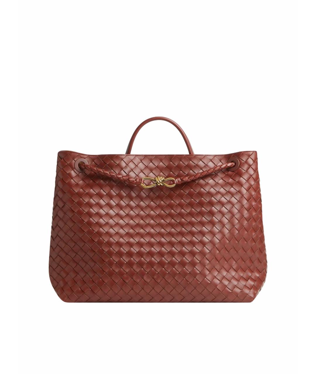 BOTTEGA VENETA Коричневая кожаная сумка тоут, фото 1