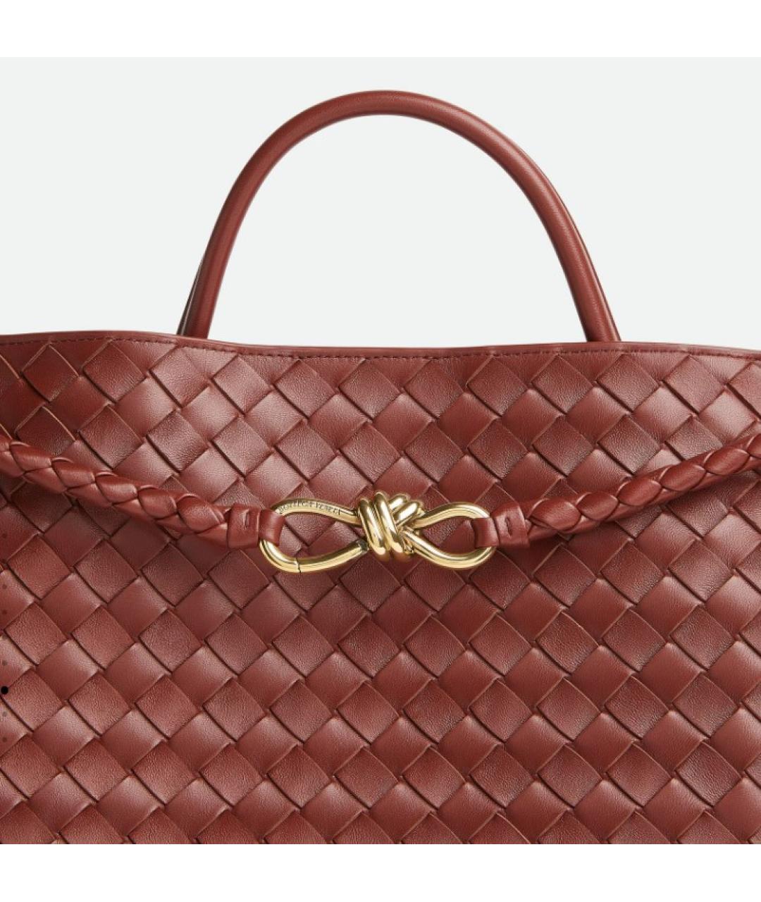 BOTTEGA VENETA Коричневая кожаная сумка тоут, фото 6