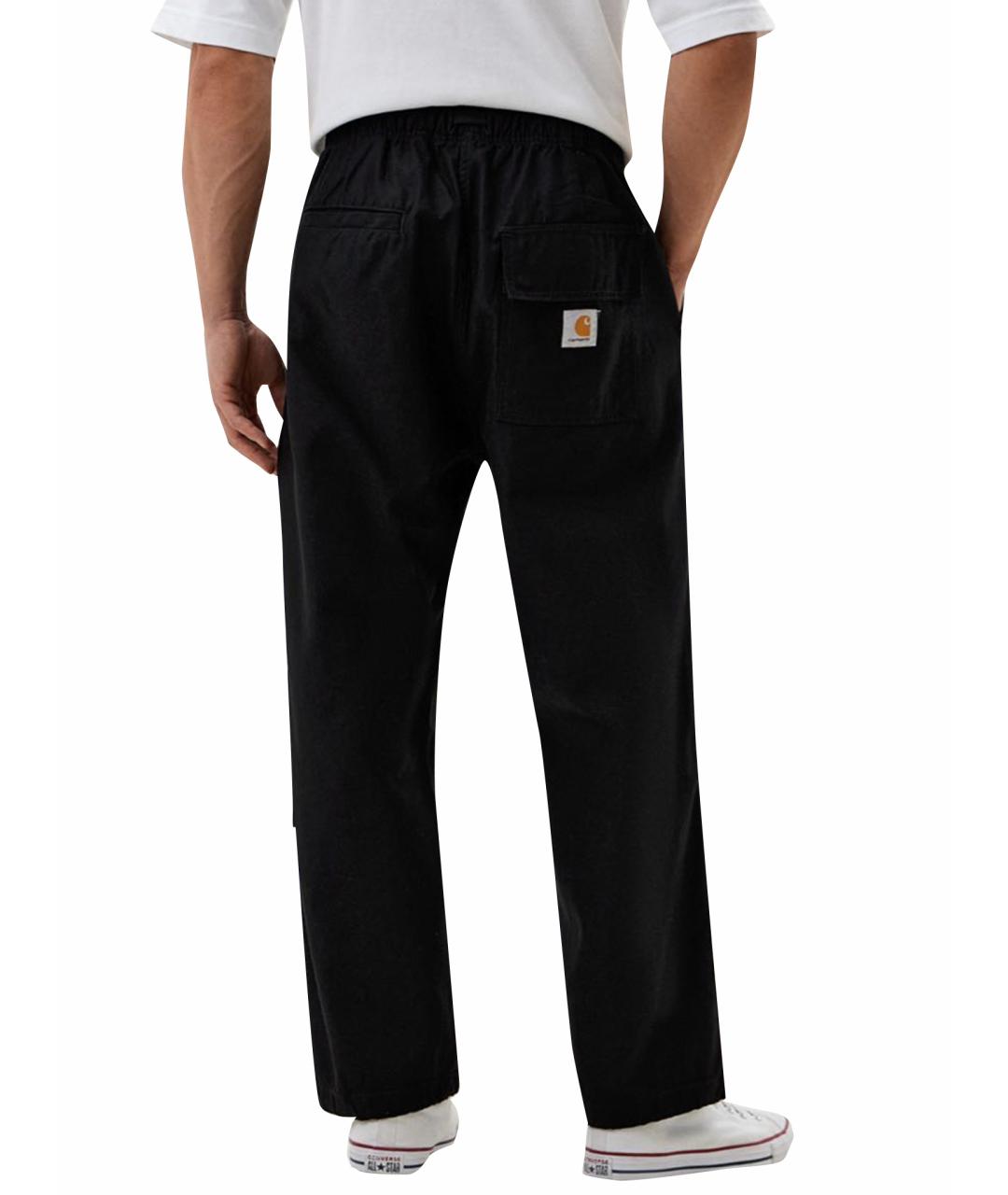CARHARTT WIP Черные хлопковые повседневные брюки, фото 9