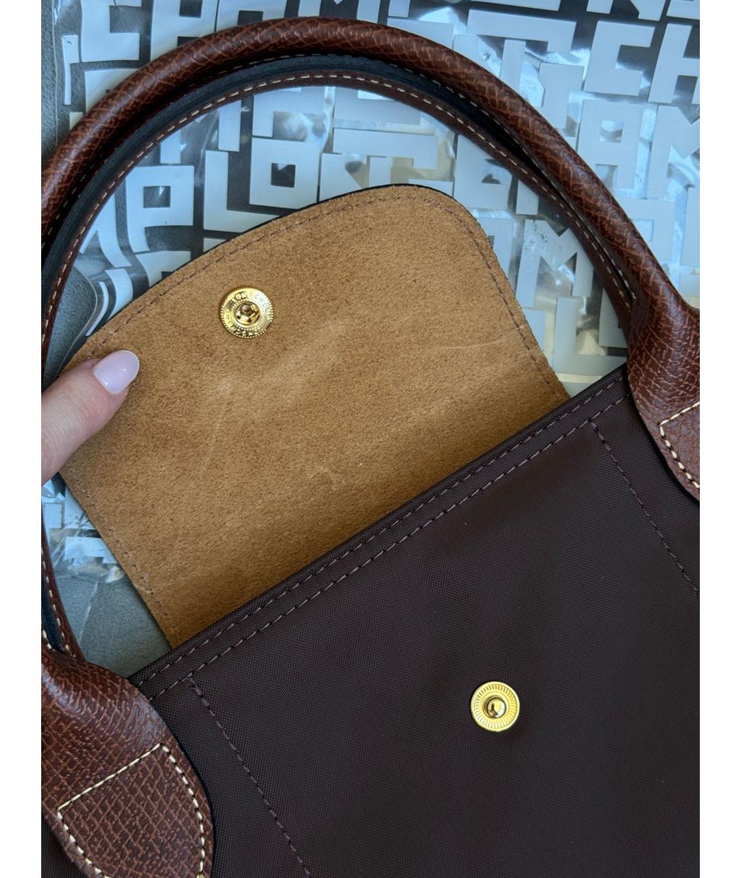 LONGCHAMP Коричневая сумка тоут, фото 7