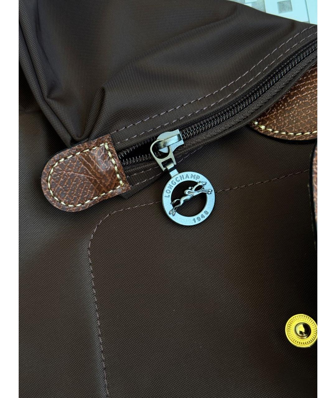 LONGCHAMP Коричневая сумка тоут, фото 6