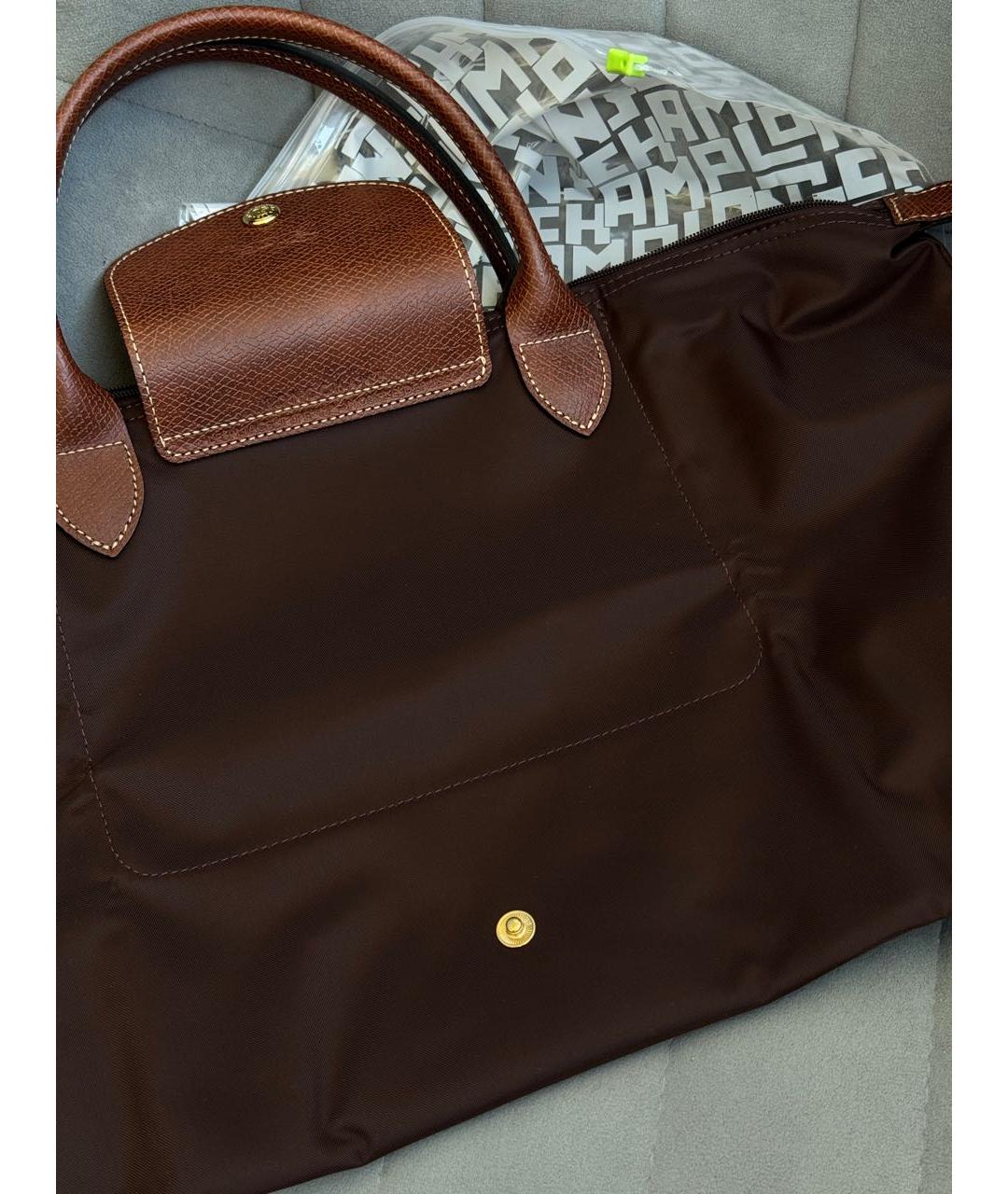 LONGCHAMP Коричневая сумка тоут, фото 3